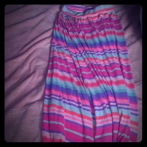 A rainbow kids skirt